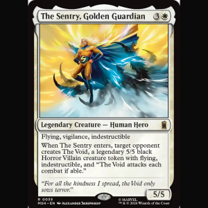MTG The Sentry, Golden Guardian Marvel Super Heroes msh#35