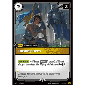 Riftbound Unsung Hero - Riftbound Organized Play Promotional Cards - FOIL 167/221