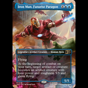 MTG Iron Man, Futurist Paragon Marvel Super Heroes Commander msc#501