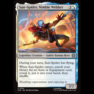 MTG Sun-Spider, Nimble Webber Marvel's Spider-Man spm#154